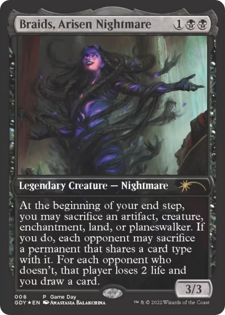  Braids, Arisen Nightmare - Game Day & Store Championship Promos - Magic ...