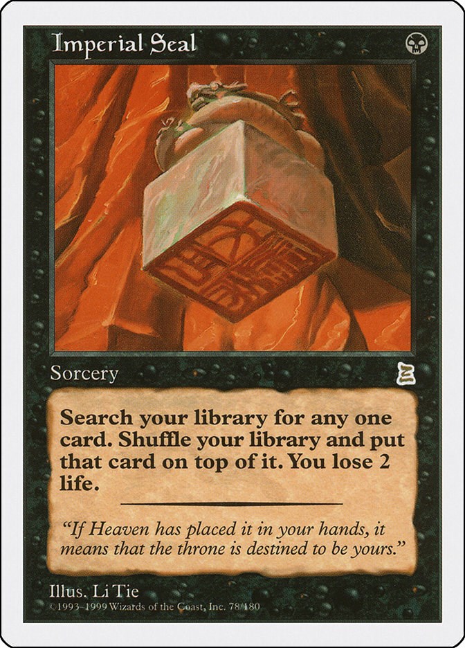 Imperial Seal Portal Three Kingdoms Magic The Gathering