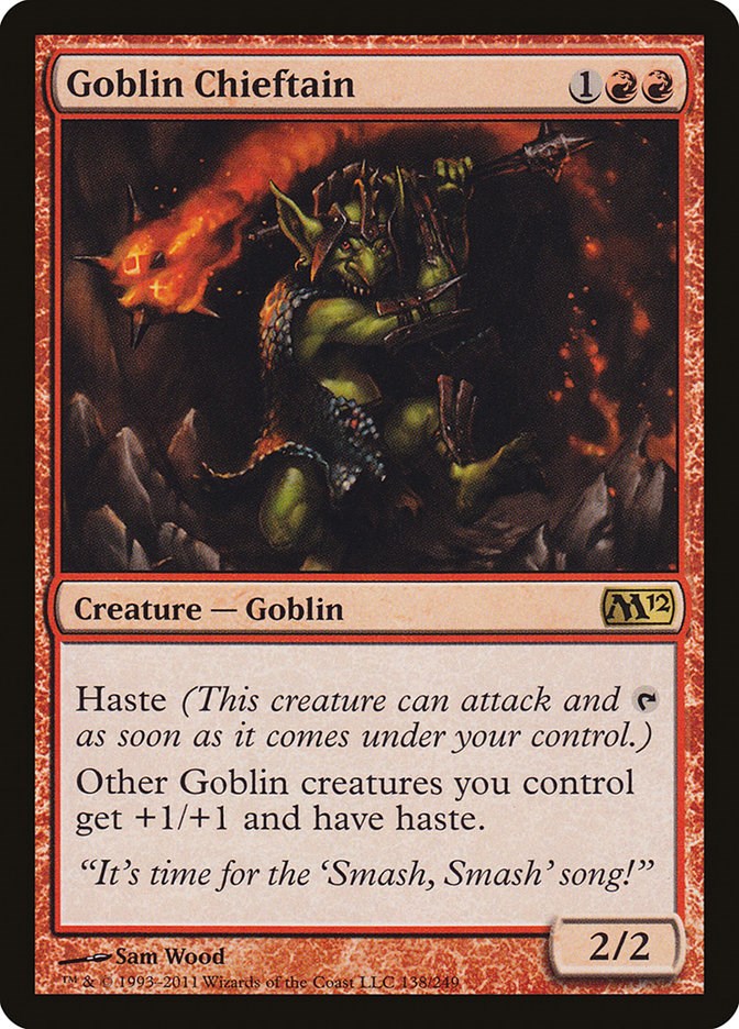 Goblin Chieftain - Magic 2012 (M12) - Magic: The Gathering