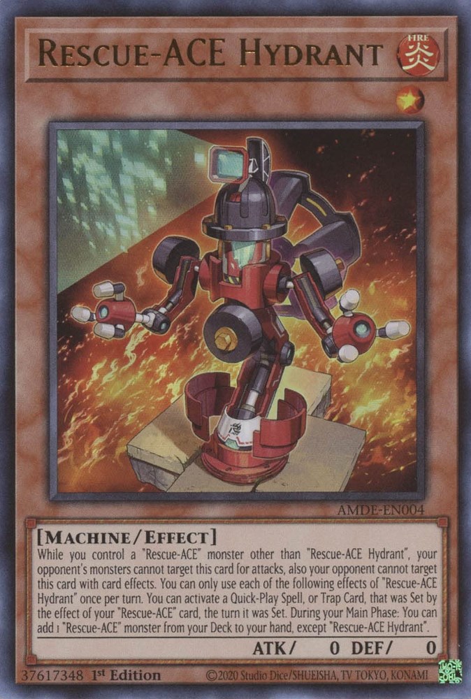 Rescue-ACE Hydrant - Amazing Defenders - YuGiOh