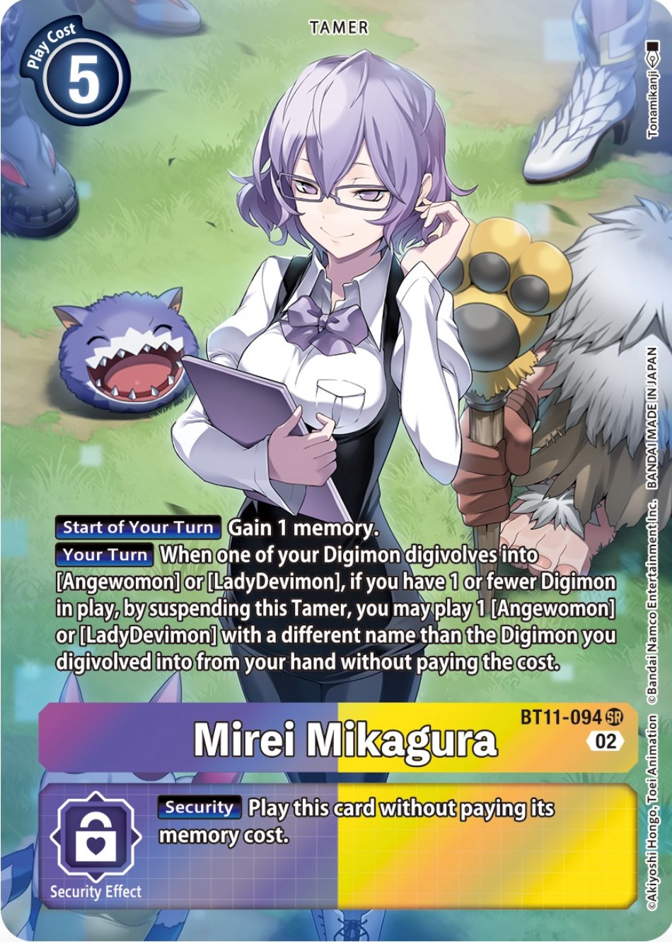 Mirei Mikagura Alternate Art Dimensional Phase Digimon Card Game 8586