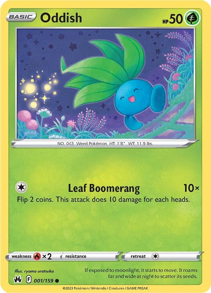 Oddish card artwork
