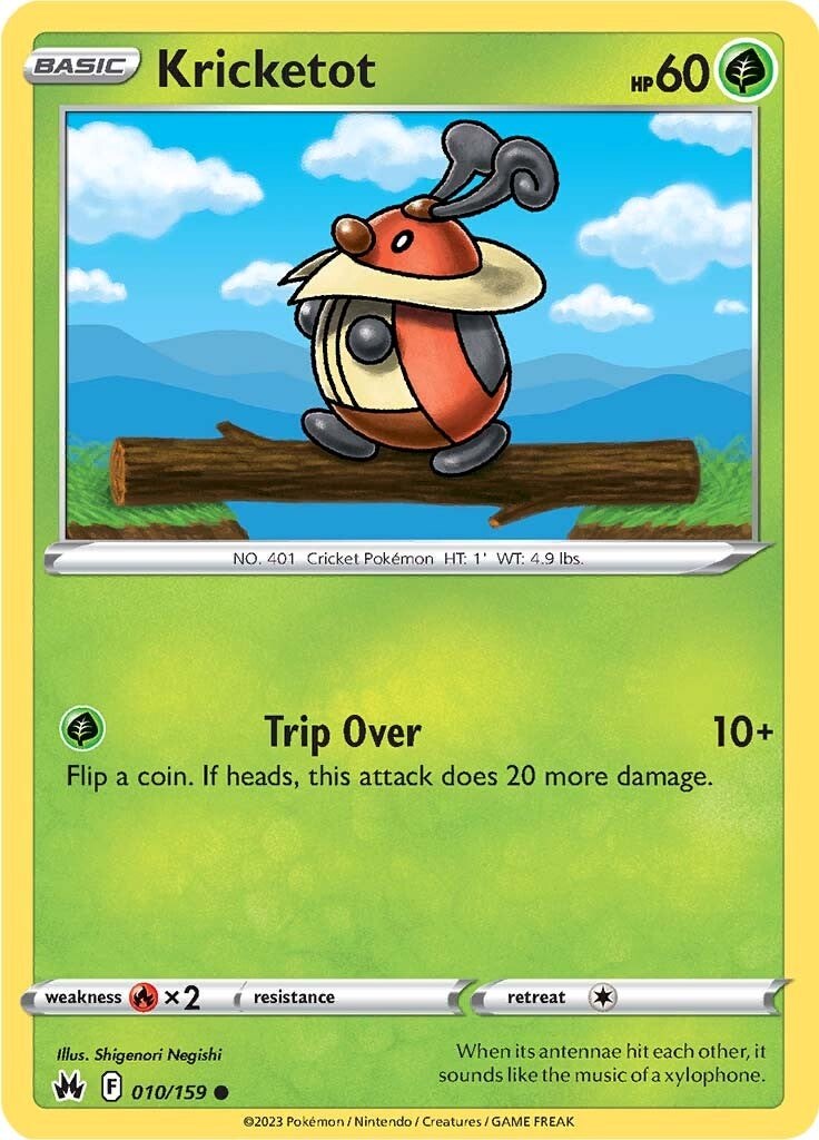 Kricketot card artwork