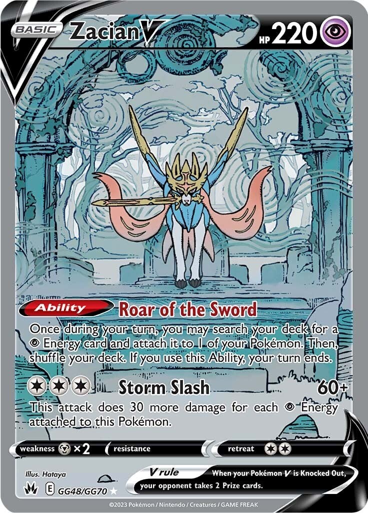 Pokémon - Crown Zenith - Zacian V - SWSH292 - Full Art Promo - NM/M