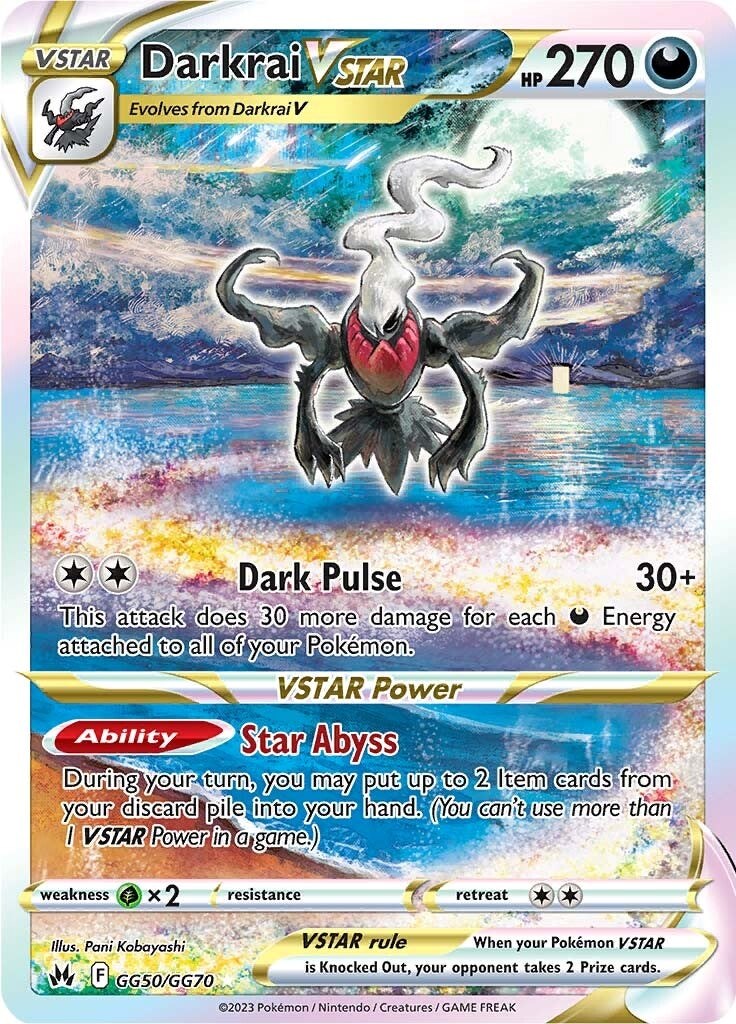 Darkrai VSTAR Crown Zenith Galarian Gallery Pokemon