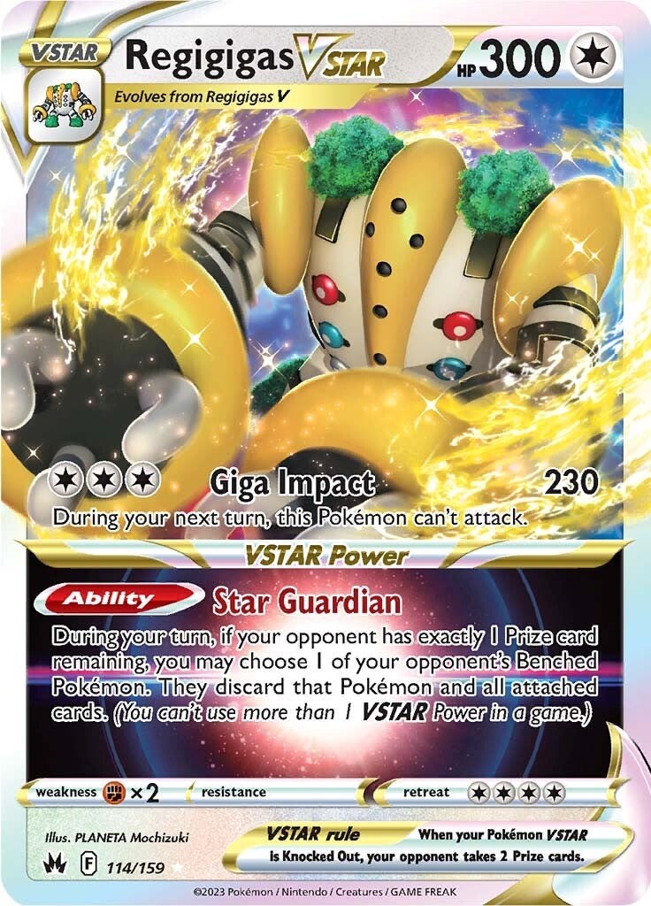 Regigigas V Crown Zenith Pokemon Card