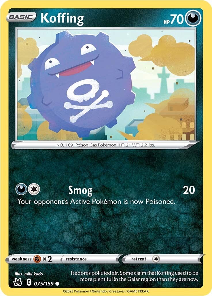Koffing card artwork
