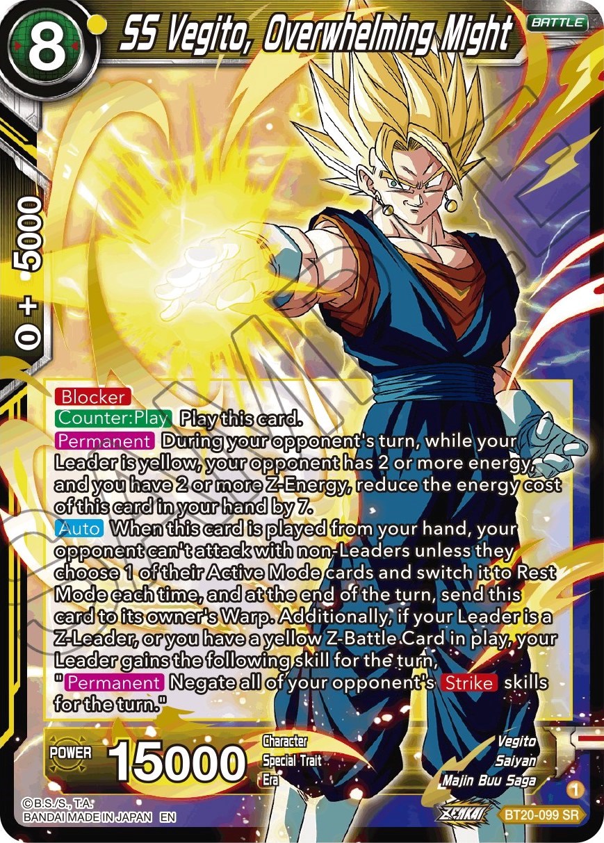 SS Vegito, Overwhelming Might - Power Absorbed - Dragon Ball Super: Masters