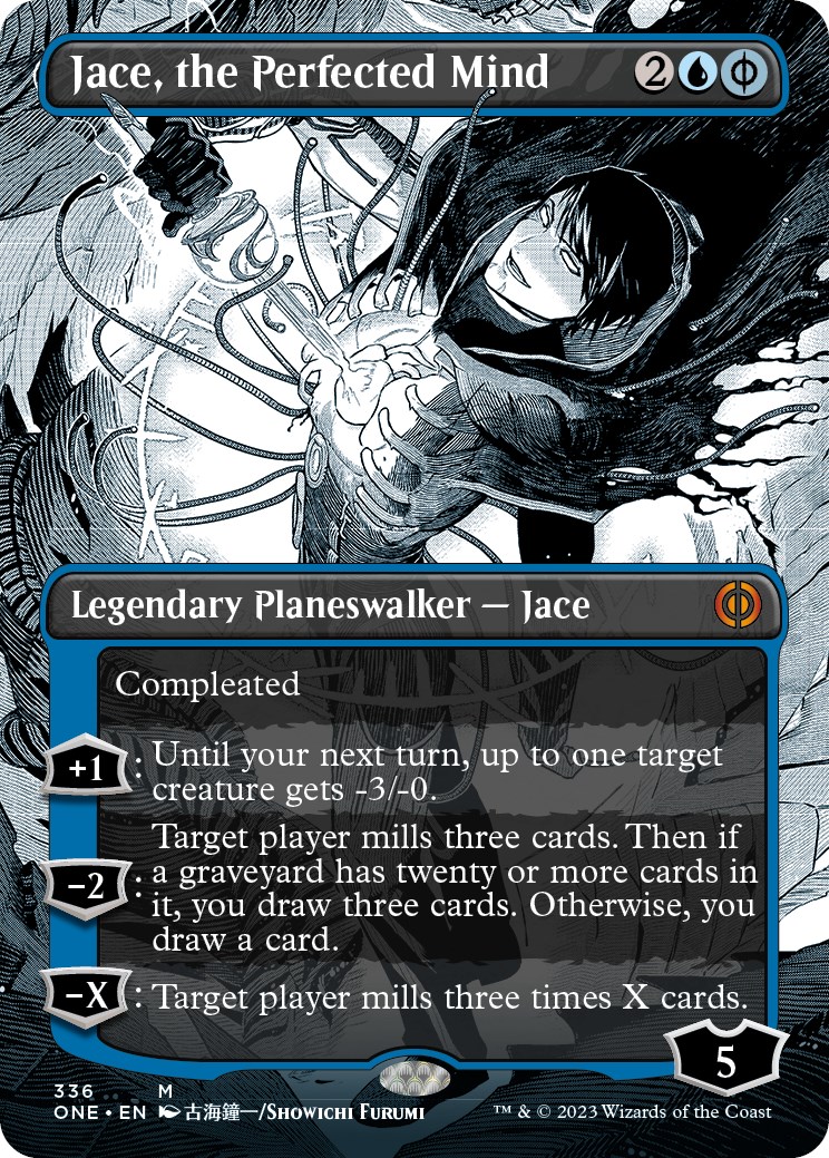 Jace, the Perfected Mind (Borderless) - Phyrexia: All Will Be One 