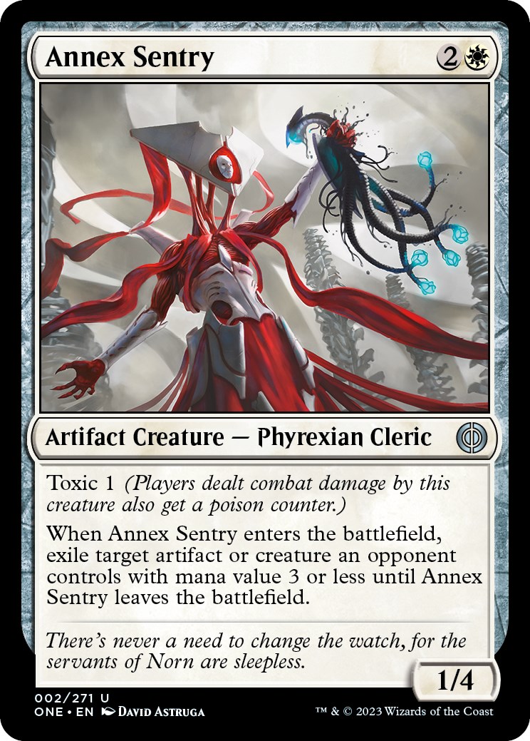 Annex Sentry Phyrexia All Will Be One Magic The Gathering