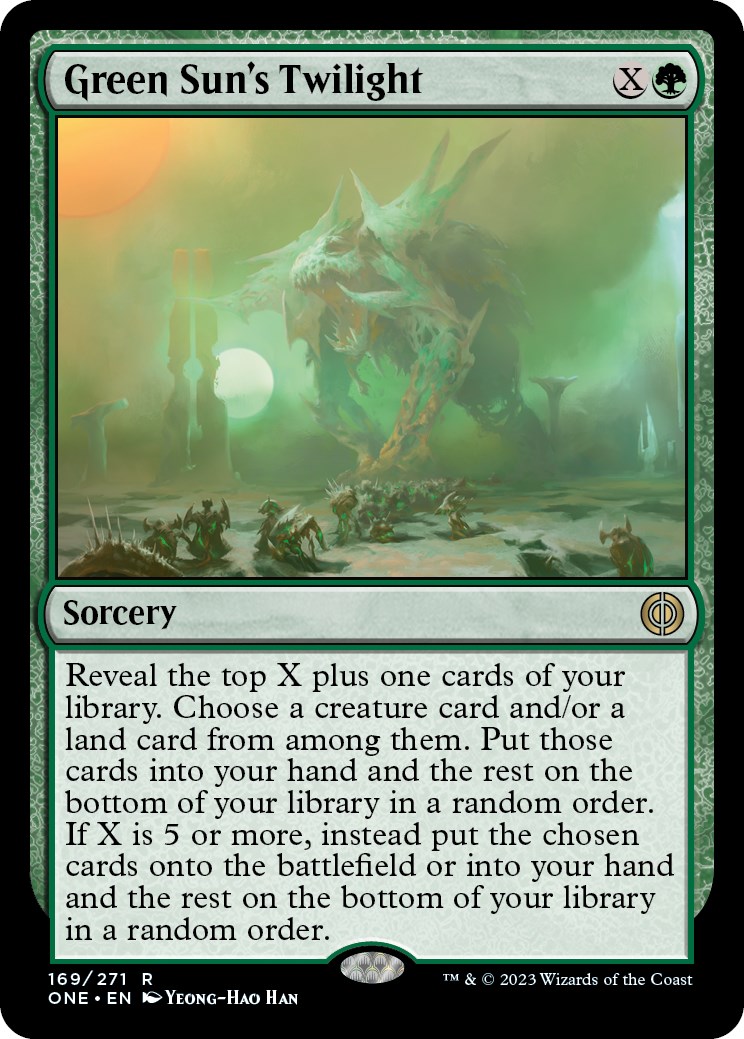Green Sun's Twilight Phyrexia All Will Be One Magic The Gathering