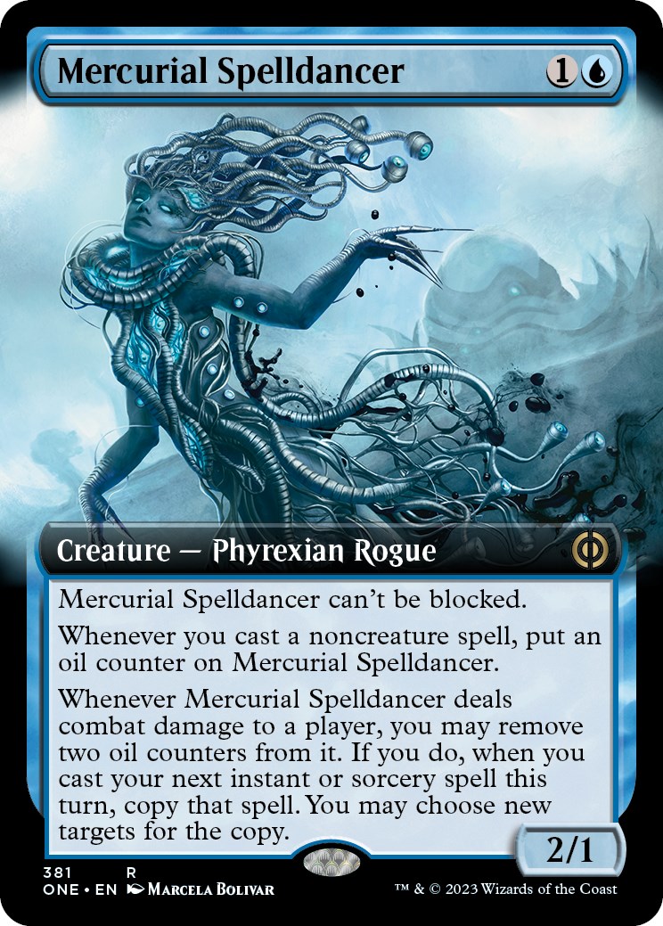 Mercurial Spelldancer (Extended Art) - Phyrexia: All Will Be One ...