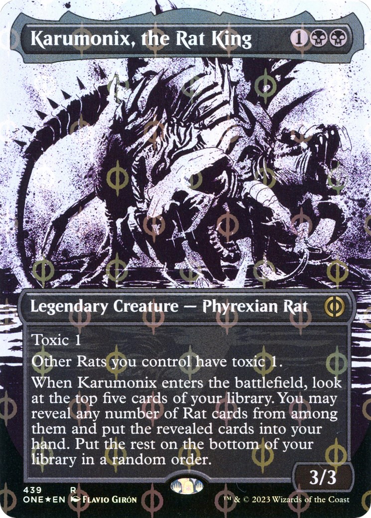 Karumonix, the Rat King (Showcase) (Step-and-Compleat Foil) - Phyrexia ...