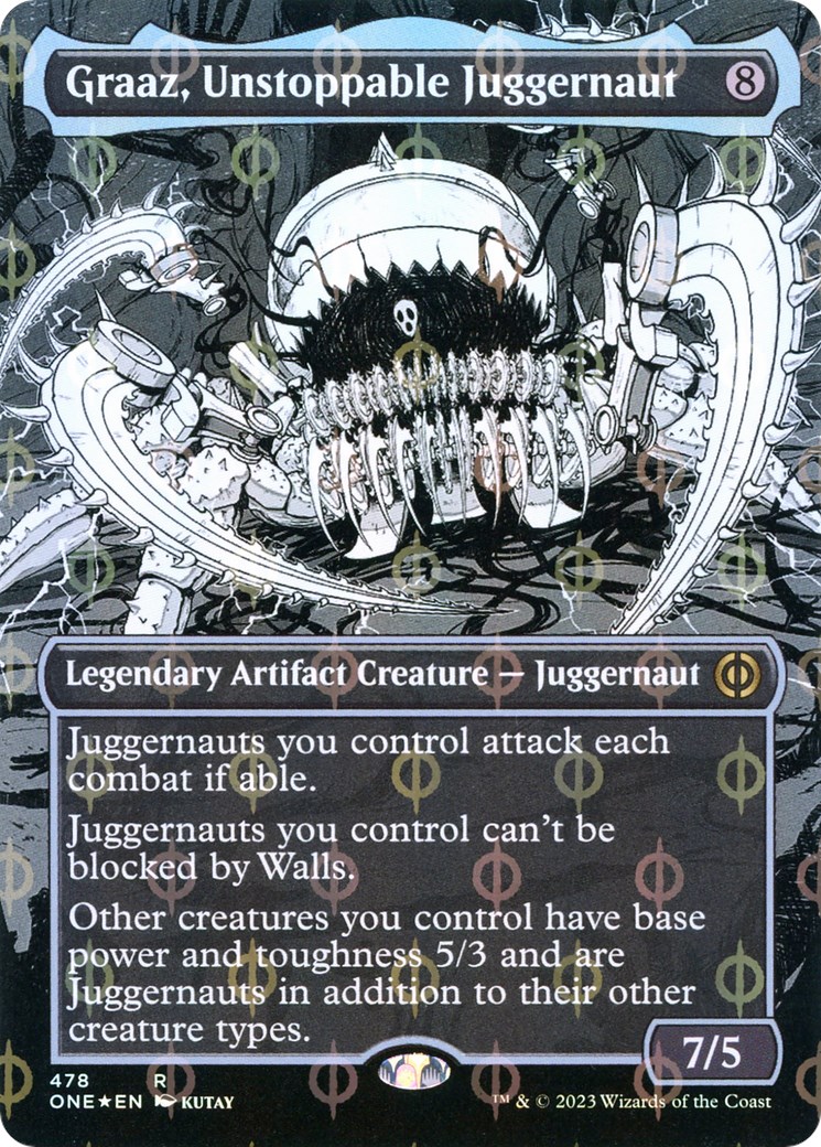 Graaz, Unstoppable Juggernaut (Borderless) (Step-and-Compleat Foil)