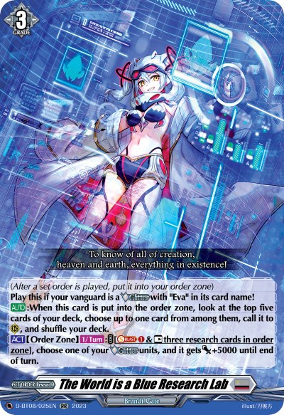 The World is Blue Research Lab - Cardfight Vanguard