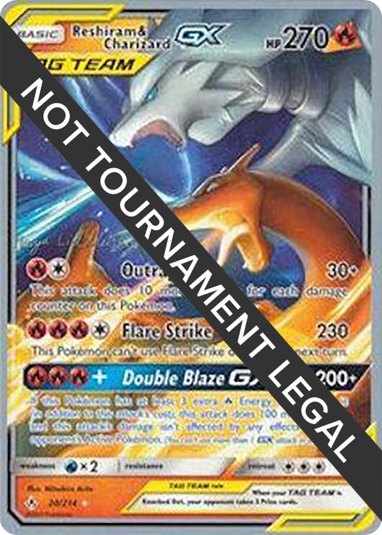 Card Pokemon Reshiram E Charizard Gx