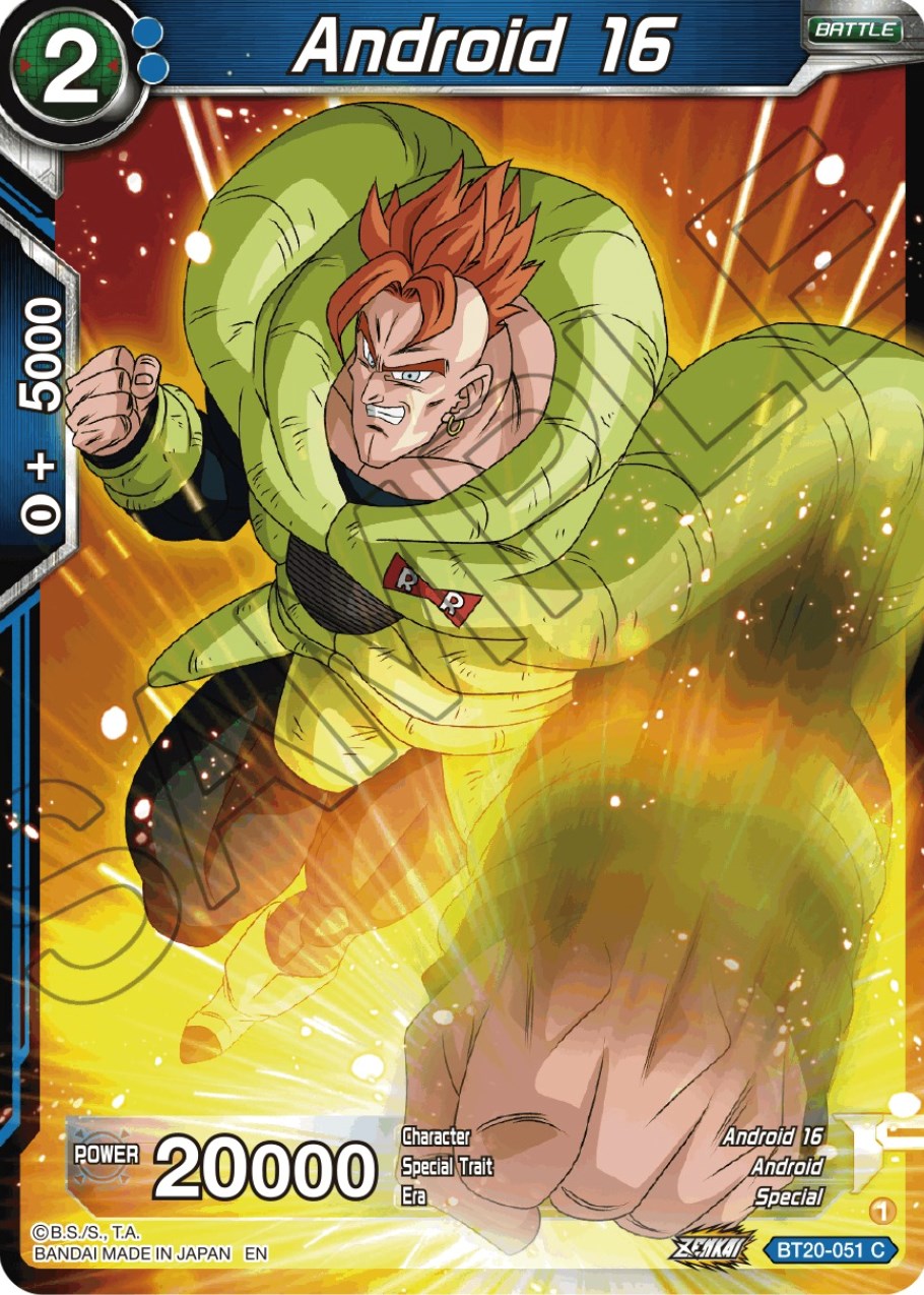 Android 16 SSR-016✨Foil✨Dragon Ball Super Hero✨Special Super