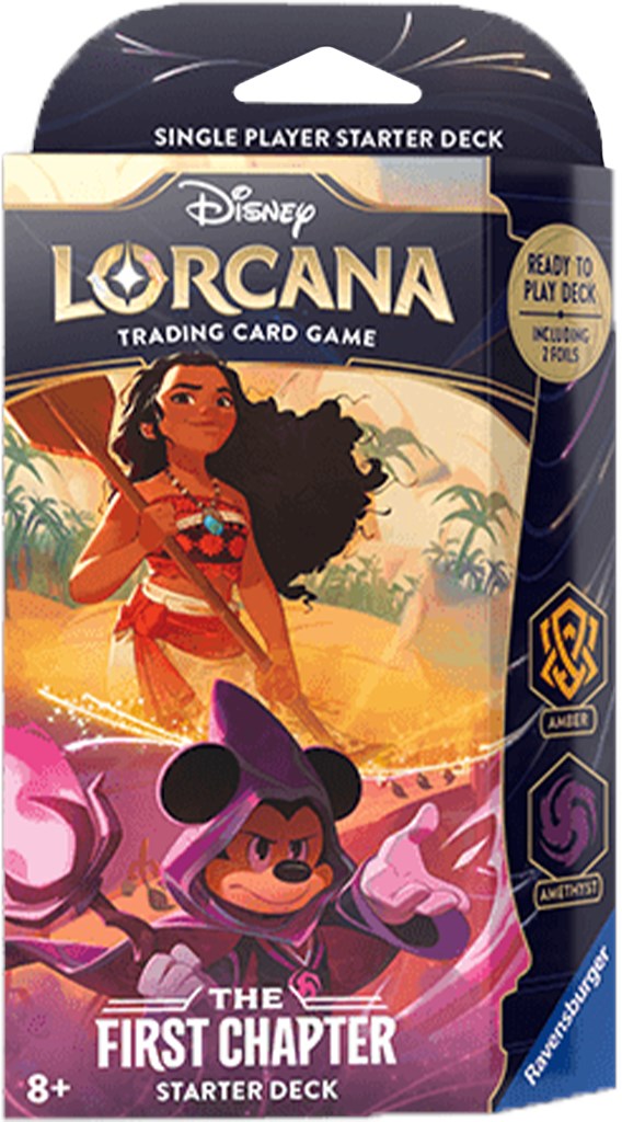 Ravensburger Disney Lorcana: The First Chapter TCG Starter Deck Amber &  Amethyst for Ages 8 and Up