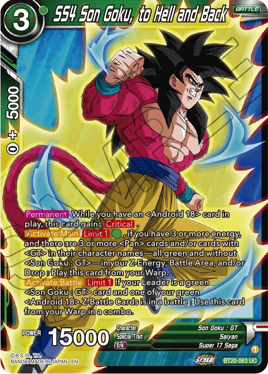 Son Goku // SS4 Son Goku, Betting It All (BT20-054) [Power Absorbed Pr