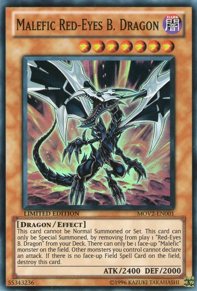 Malefic Red-Eyes B. Dragon (Super Rare) - Bonds Beyond Time Movie Pack ...