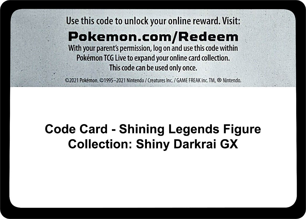 Shining Legends - Figure Collection (Shiny Darkrai GX)