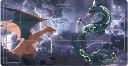 Pokemon Center Exclusive Official Playmat Charizard VS Rayquaza