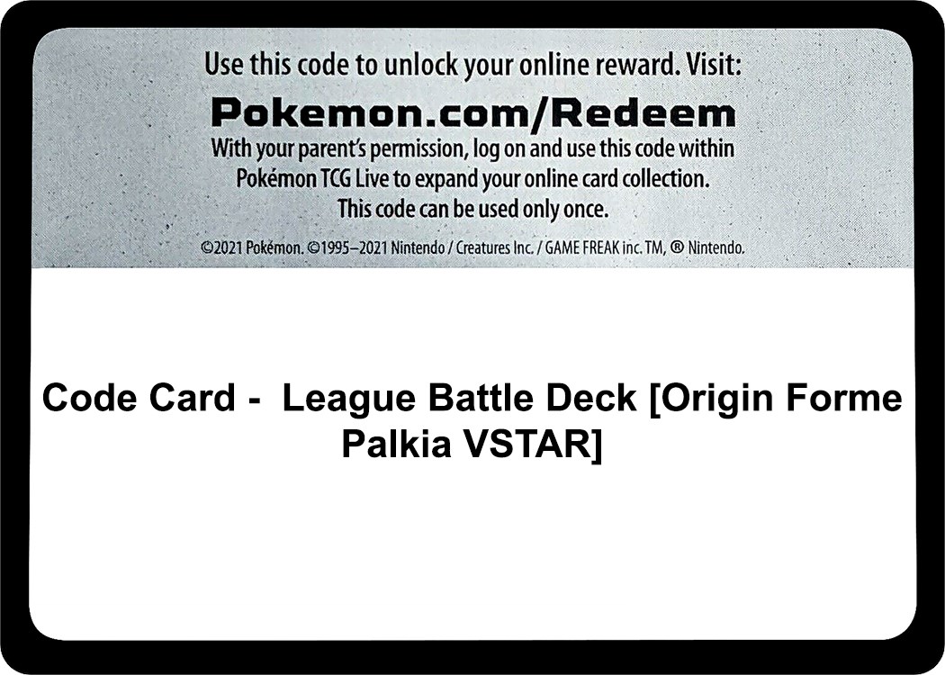 Pokemon TCG: Palkia VStar League Battle Deck