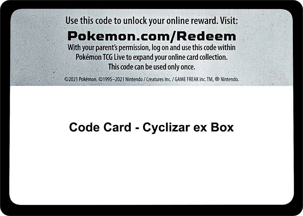 Cartas Pokémon TCG - Pokémon TCG: Cyclizar Ex Box