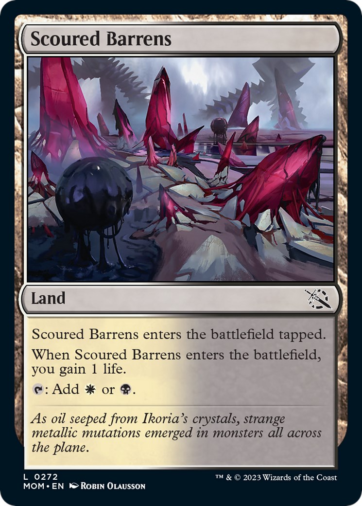Scoured Barrens - March of the Machine - Magic: The Gathering