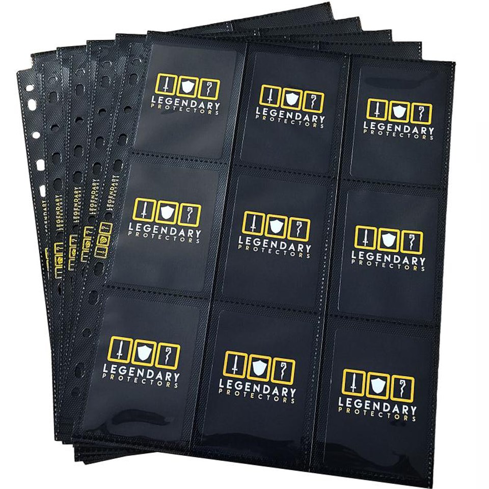 Legendary Protectors 18Pocket SideLoading Card Protector Pages (50ct