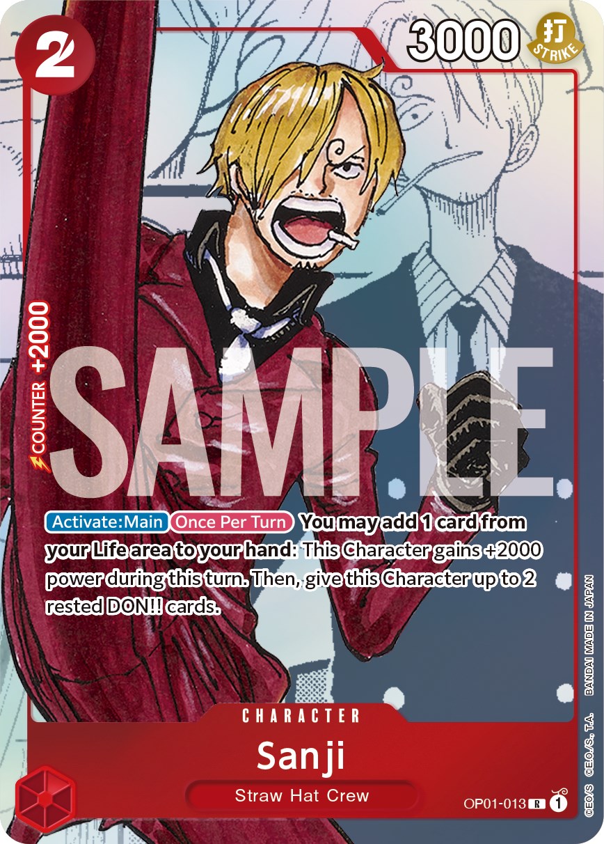 ONE PIECE TCG: SANJI GIFT COLLECTION 2023 OP01-013 PROMO ALTERNATE