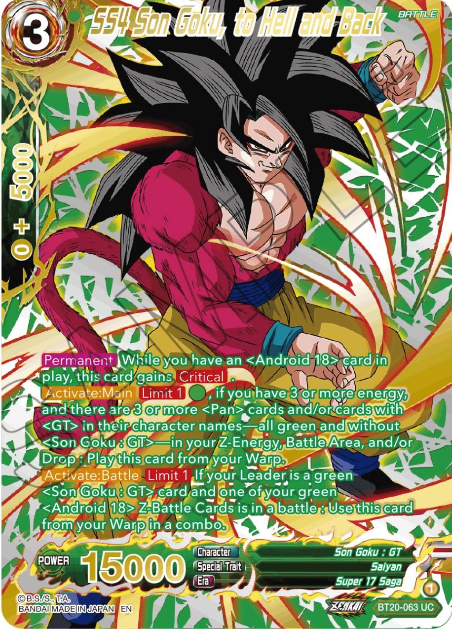 Son Goku // SS4 Son Goku, Betting It All (BT20-054) [Power Absorbed Pr