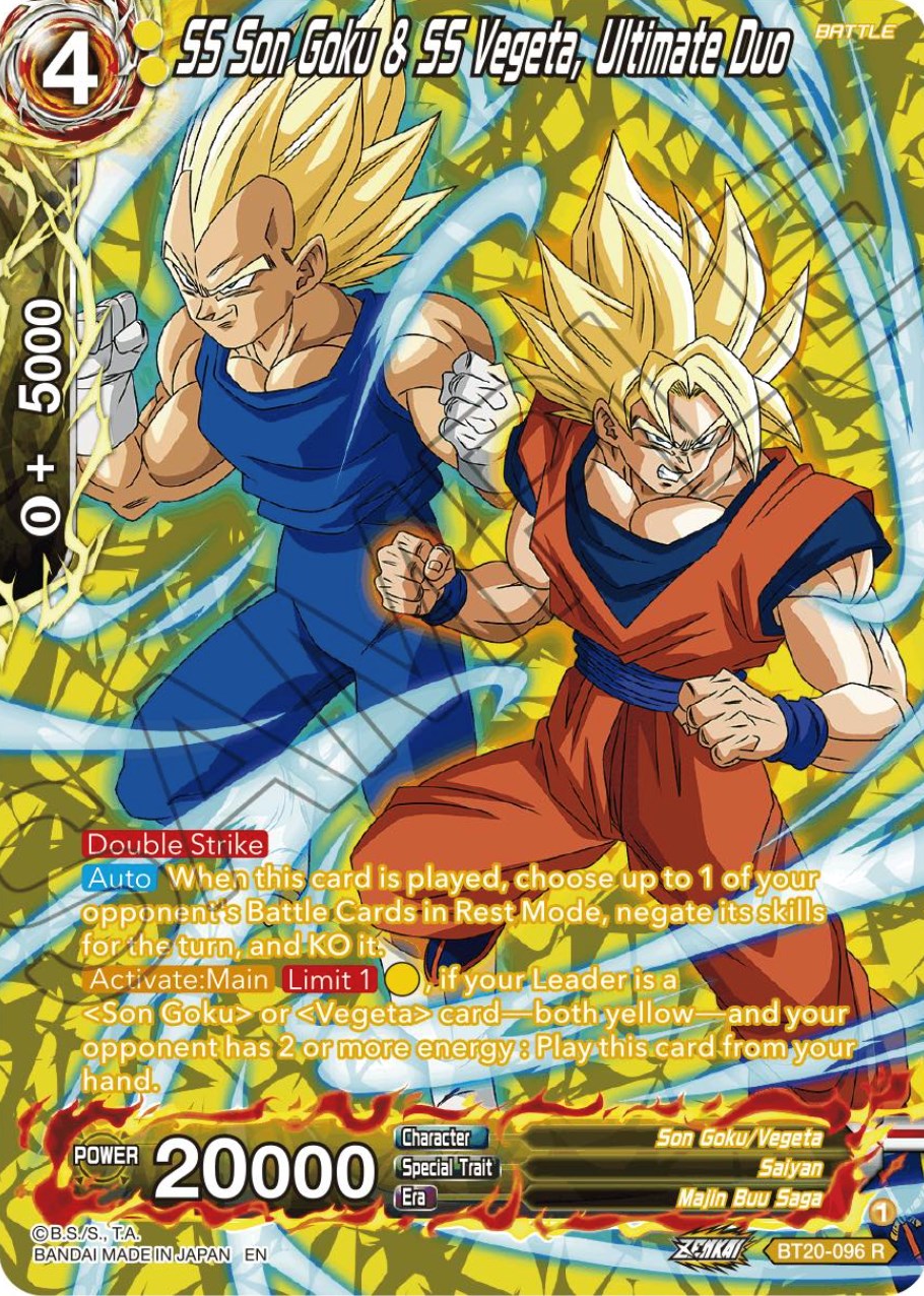 SS Son Goku & SS Vegeta, Ultimate Duo (Silver Foil)