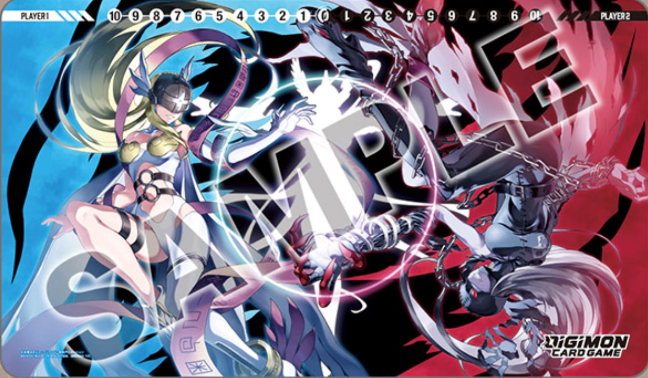 Digimon Card Game Tamer Goods Set Angewomon & LadyDevimon Playmat