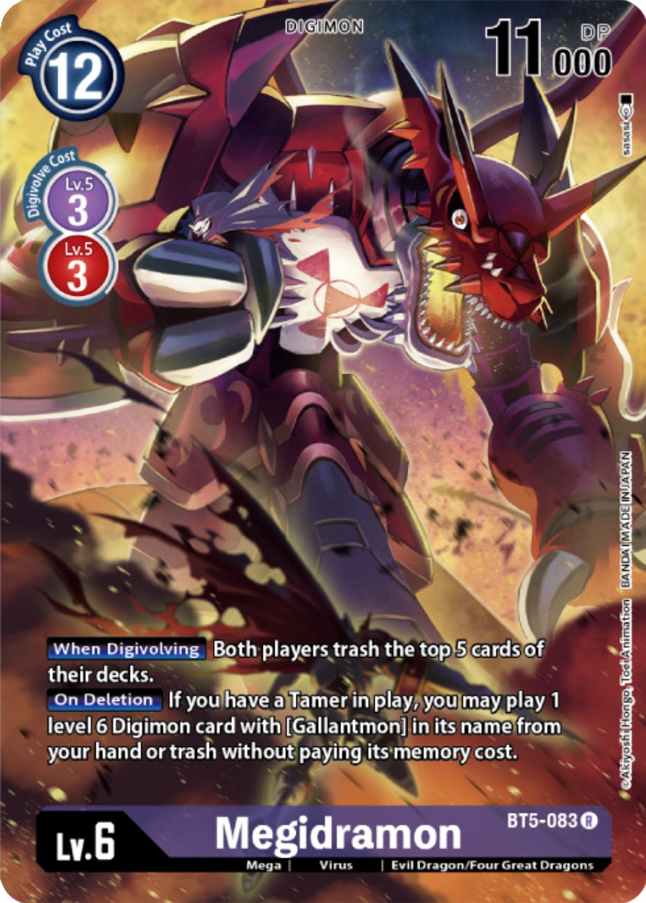 Megidramon (Digimon Card Game Deck Box Set) - Battle of Omni - Digimon ...