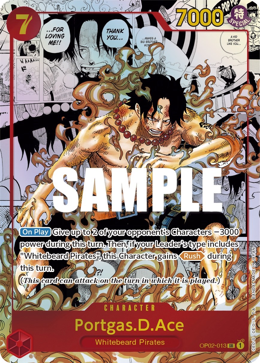 Portgas D. Ace, card, text, cool; One Piece