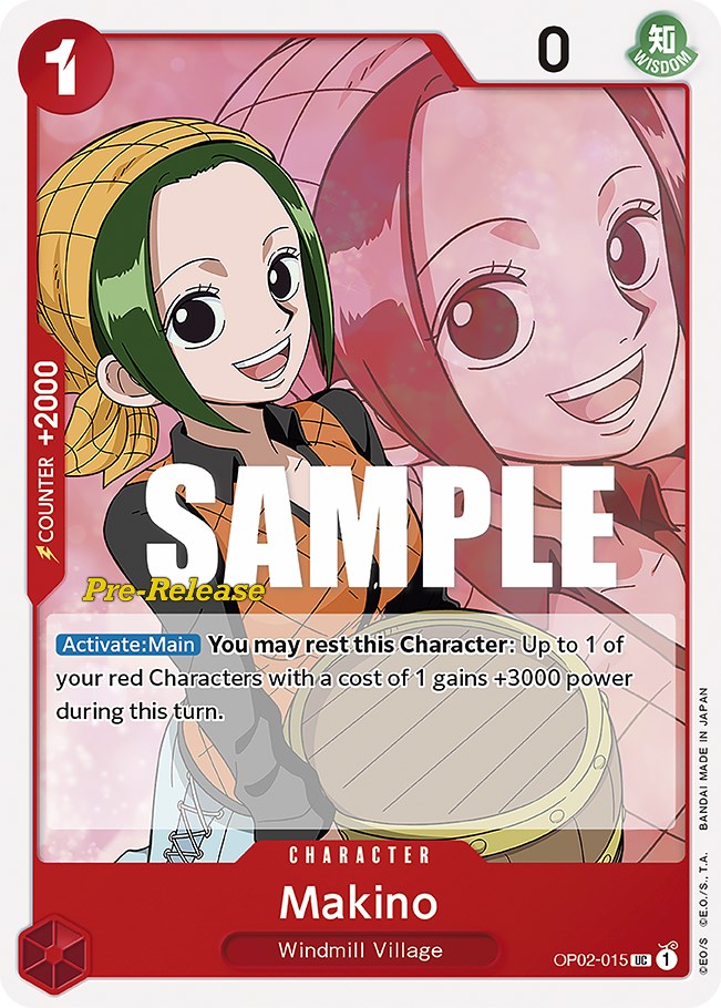 Makino - Paramount War Pre-Release Cards - One Piece Card Game