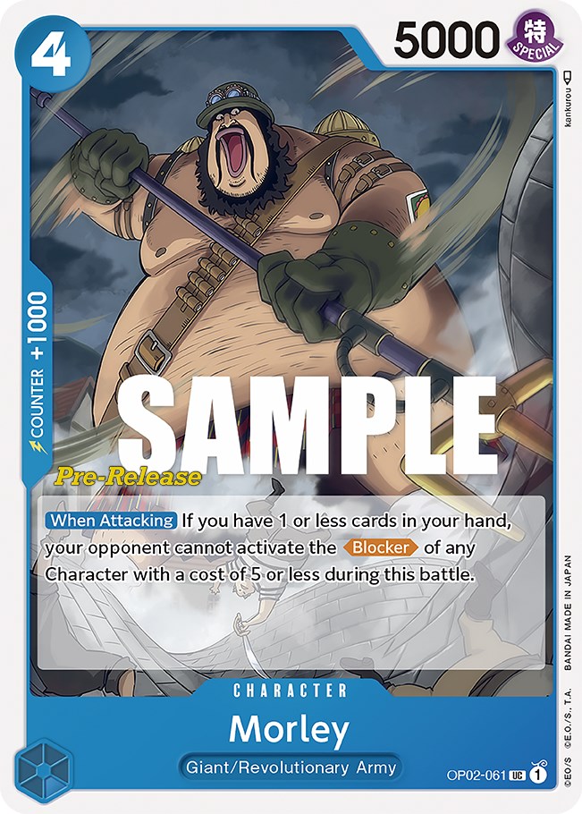 Morley - Paramount War Pre-Release Cards - One Piece Card Game