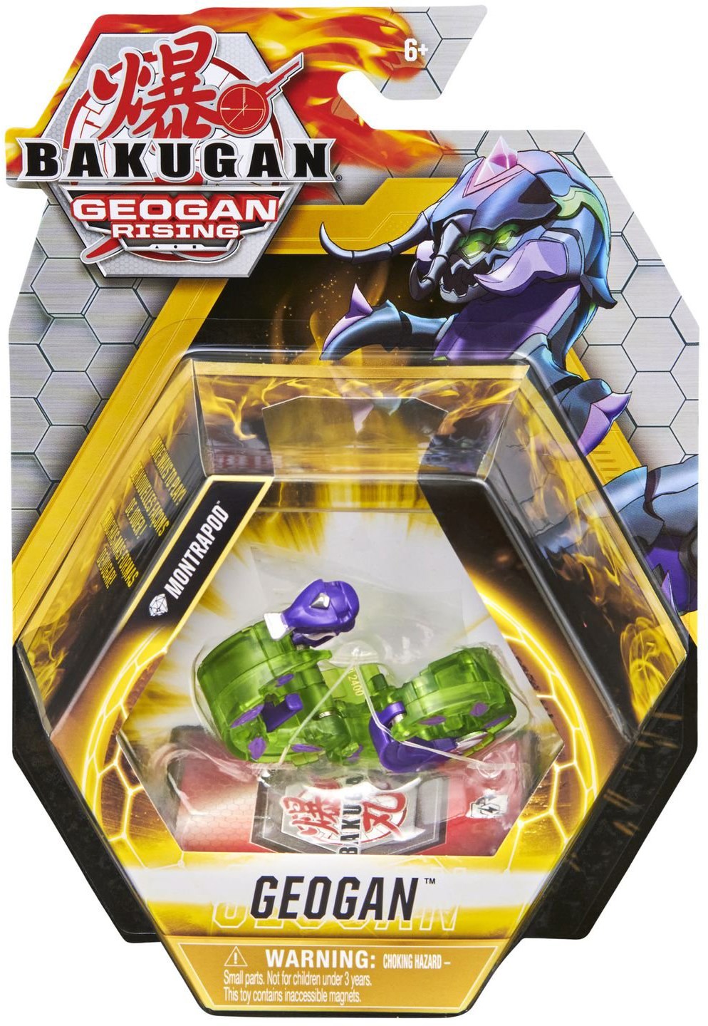 Geogan Bakugan Geogan Single Pack - Darkus Diamond Montrapod - Geogan Rising ...