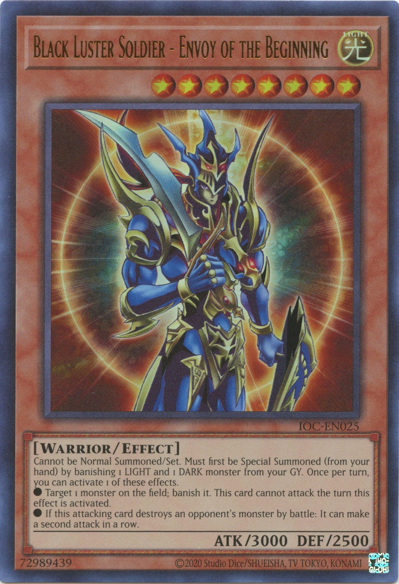 Yugioh Black Luster Soldier Tournament Deck Super Soldier 