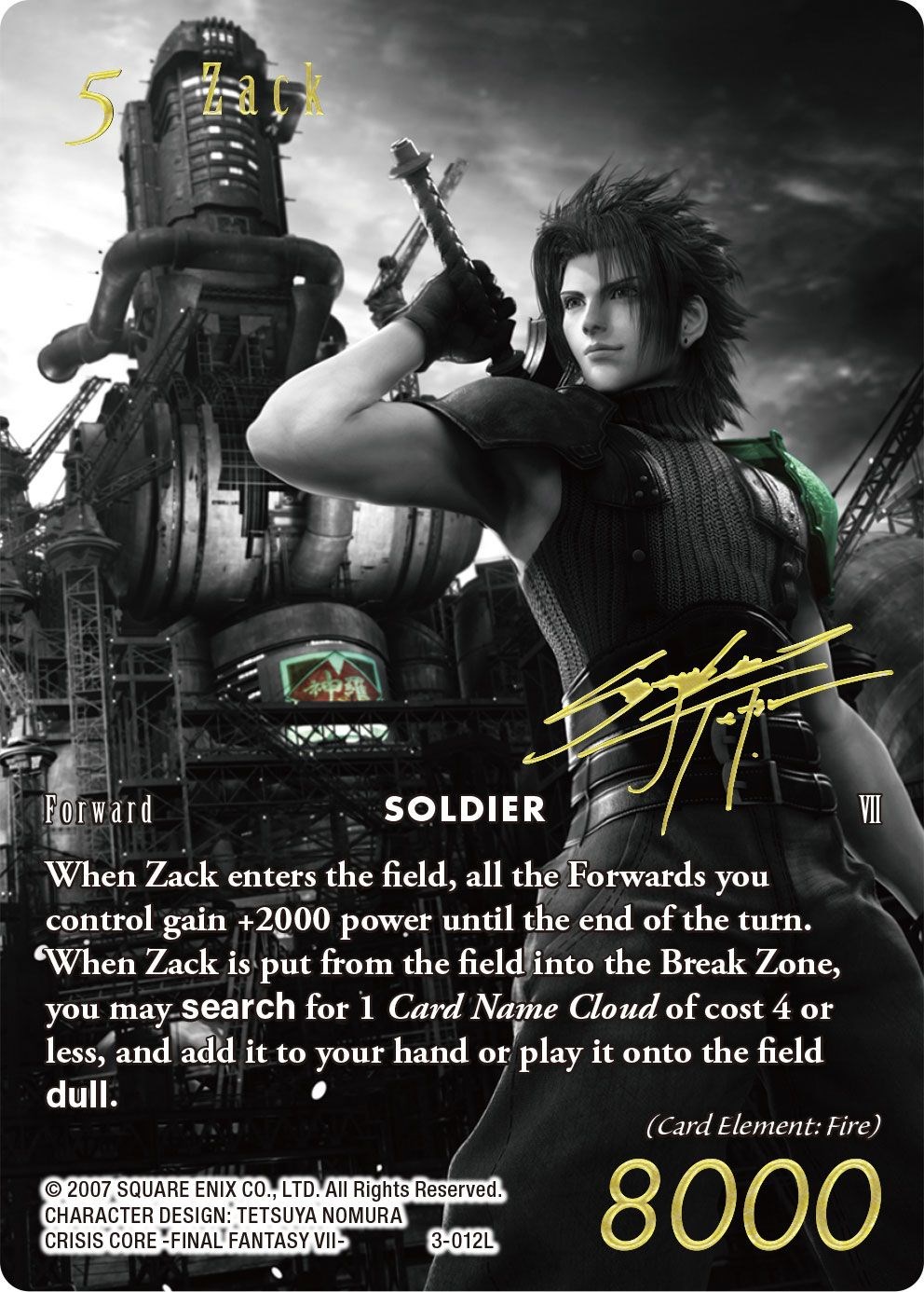 Zack (Noir Promo) - FF: Promo Cards - Final Fantasy TCG