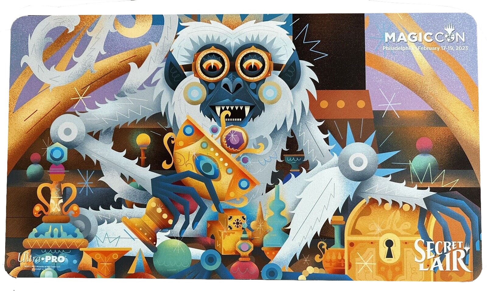 Secret Lair Showdown MagicCon 2023 Ragavan, Nimble Pilferer Standard Gaming Playmat for Magic