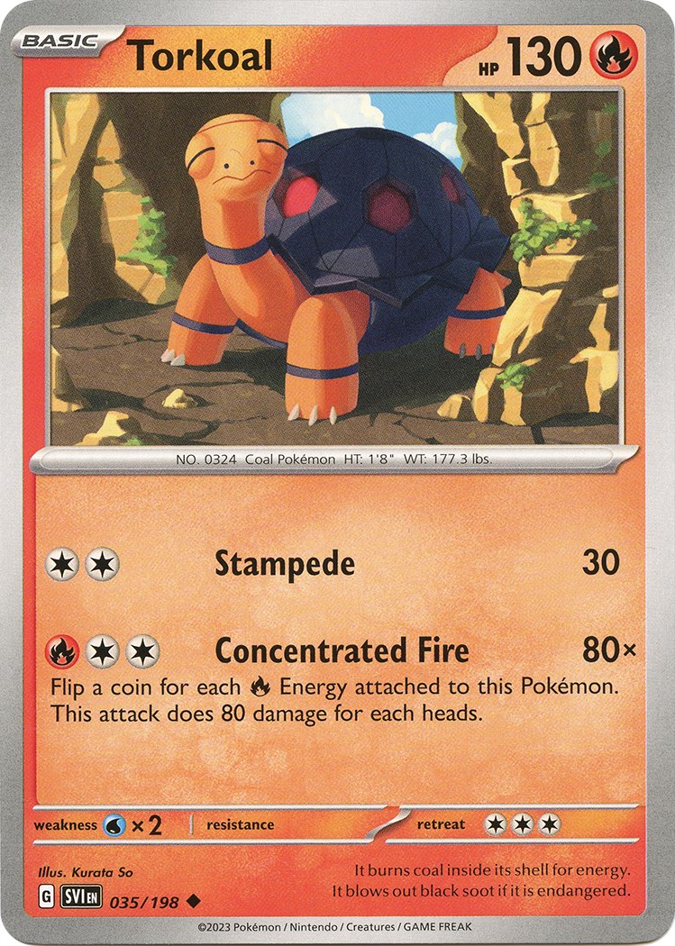 Torkoal card artwork