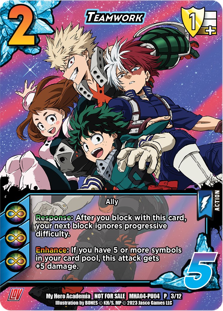 Teamwork (Plus Ultra Pack 4) UniVersus My Hero Academia Promo Cards