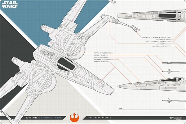 Bushiroad Rubber Mat Collection V2 Vol.576: STAR WARS - X-wing ...