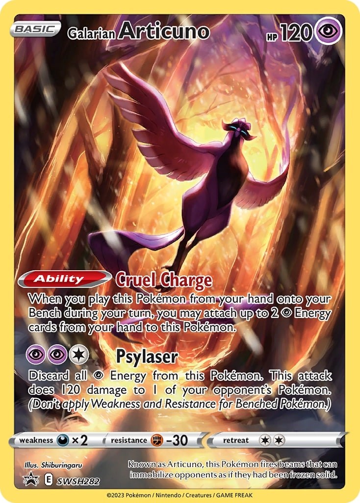 Pokemon Promo Ultra Rare Galarian Moltres SWSH284 