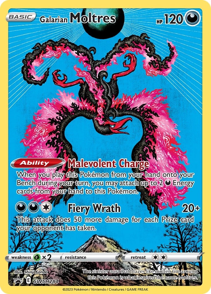 Pokemon Card - 2020 Galarian Moltres 24/24 - Sword & Shield Shiny Star V  Promo