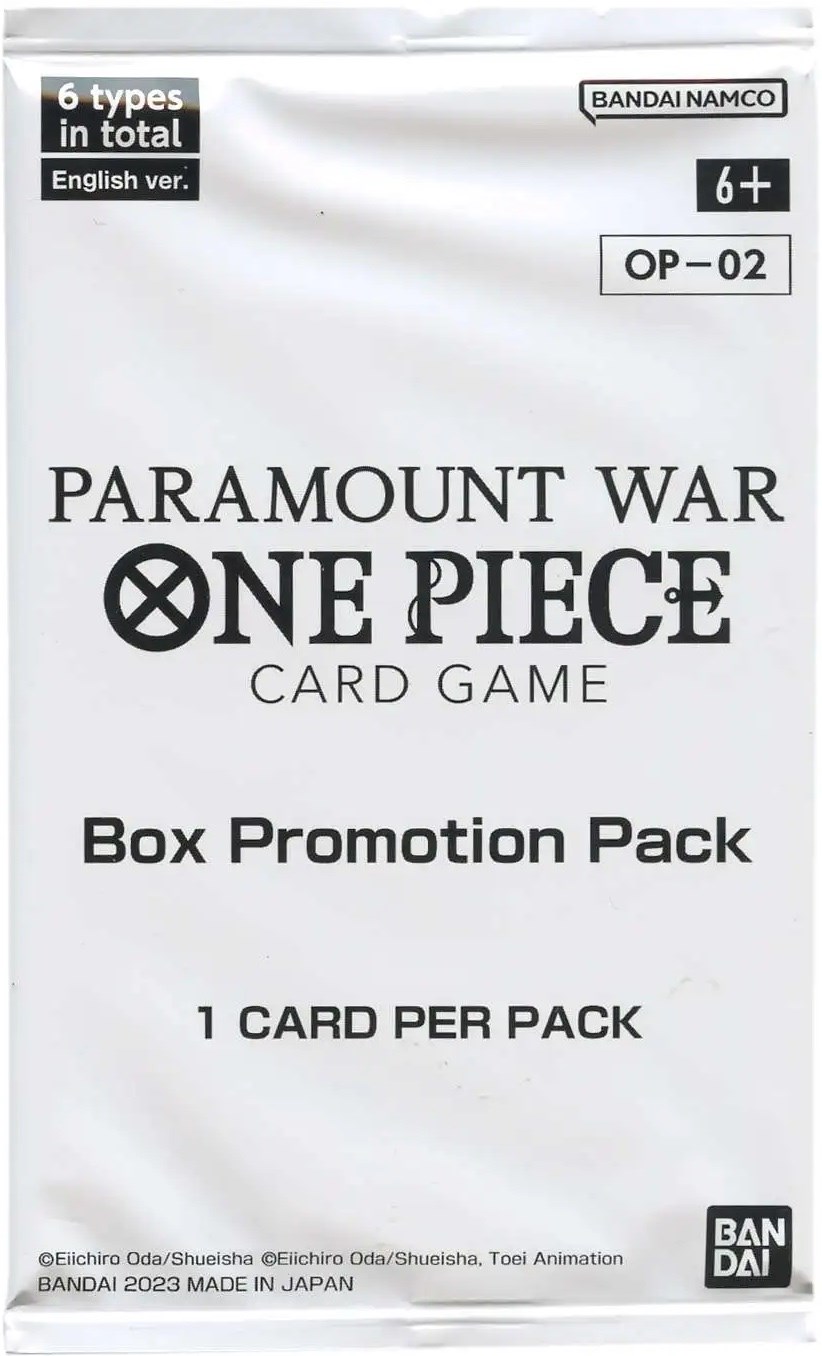 Bandai One Piece Paramount War Card Game Booster Pack