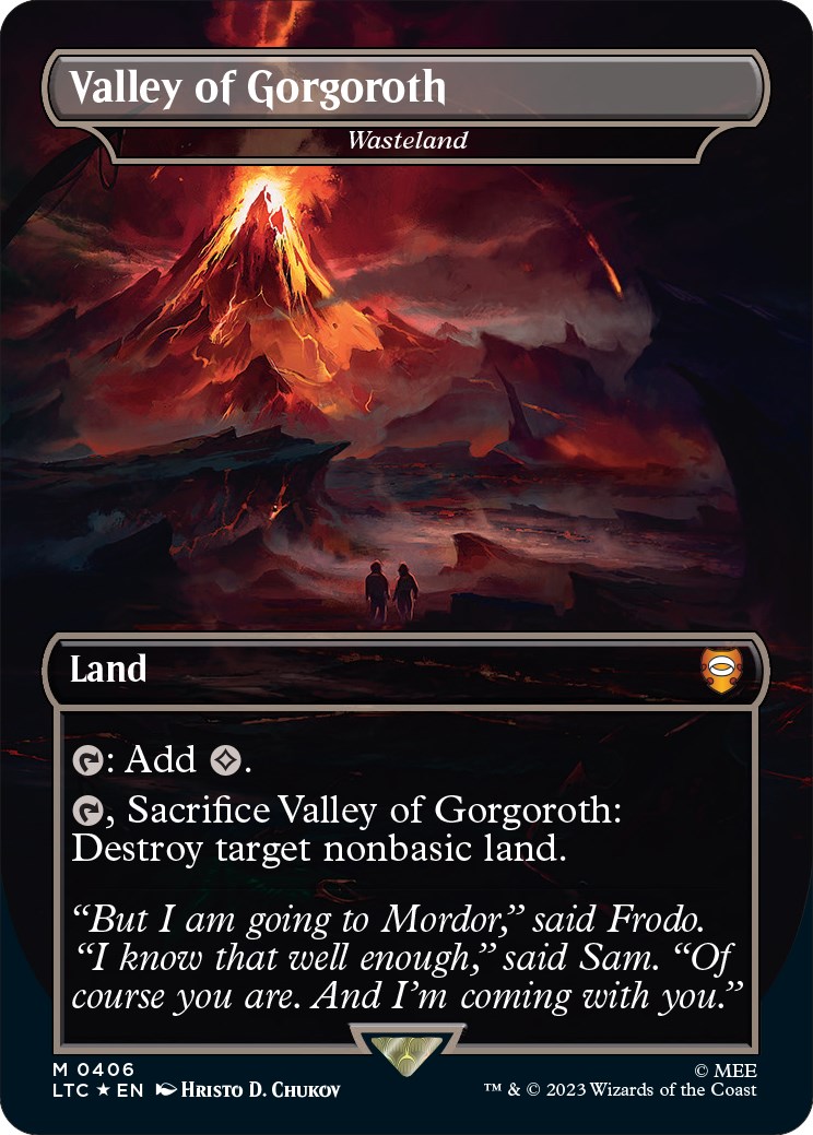 Valley of Gorgoroth - Wasteland (Surge Foil) - Commander: The Lord