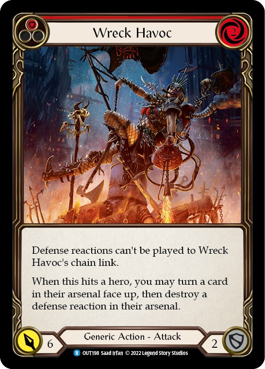 Wreck Havoc (Red) Outsiders Flesh and Blood TCG